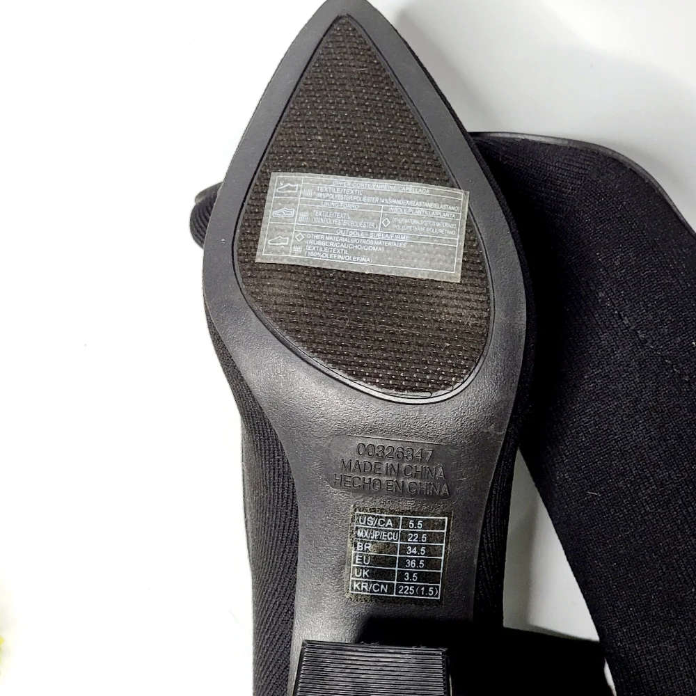 NWOT Forever 21 Size 5.5 Pointy Toe Elastic Ankle Boots - Picture 4 of 5